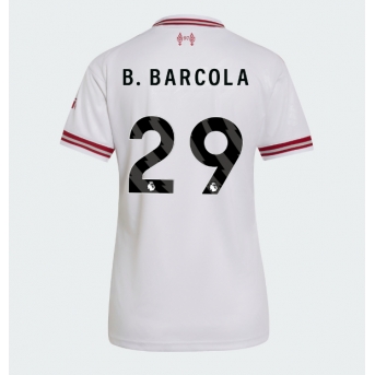 Liverpool Bradley Barcola #29 Maglia Gara Trasferta Repliche 2026-27 Donna Maniche Corte
